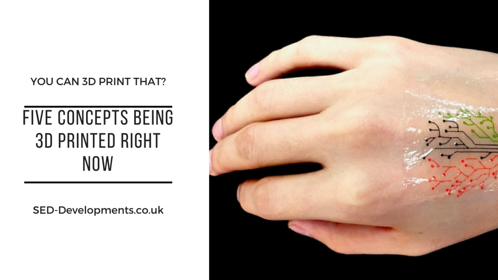 Five Fabulous 3D Printing Concepts