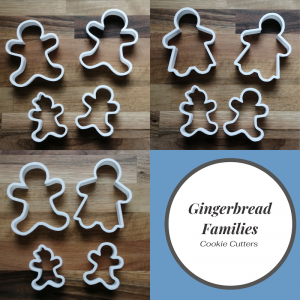 Gingerbread families cookie cutters