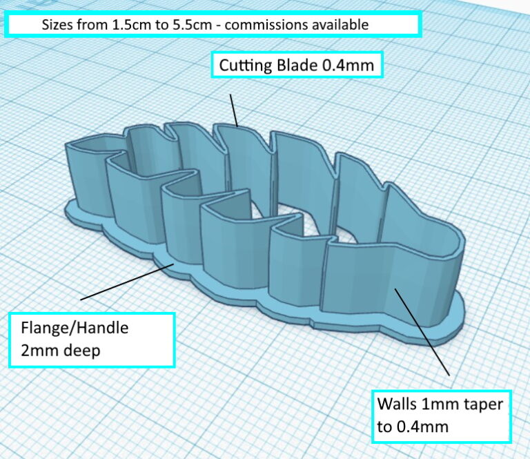 Ceramic Clay Cutters - earring design drawing