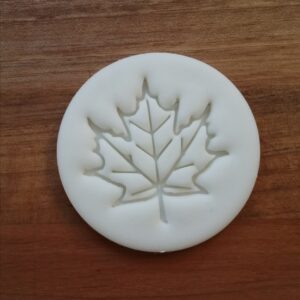 Maple leaf fondant stamp