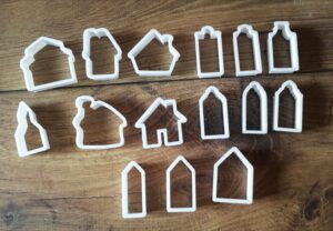 Christmas Showcase 2022 - a range of cutters for gingerbread houses.