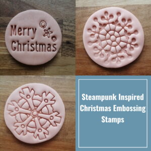Christmas showcase 2022 -Steampunk collage cutters & embossing stamps